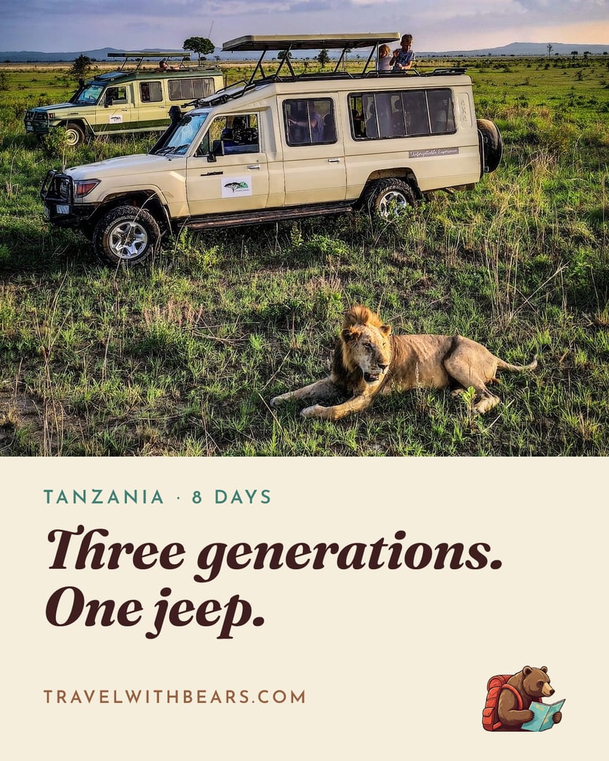 Three generations, one jeep